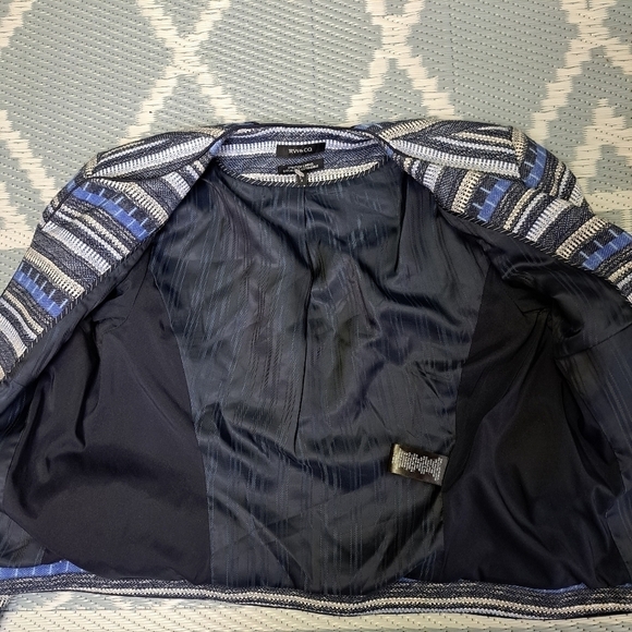 Rw&co Tweed Striped Cropped Blazer - Picture 8 of 12